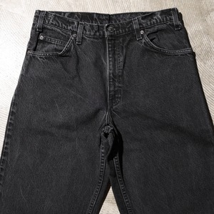 美品 33×32 黒タブ Levi’s 550-4159 USA 92年 サルファーブラックデニムパンツ リーバイス