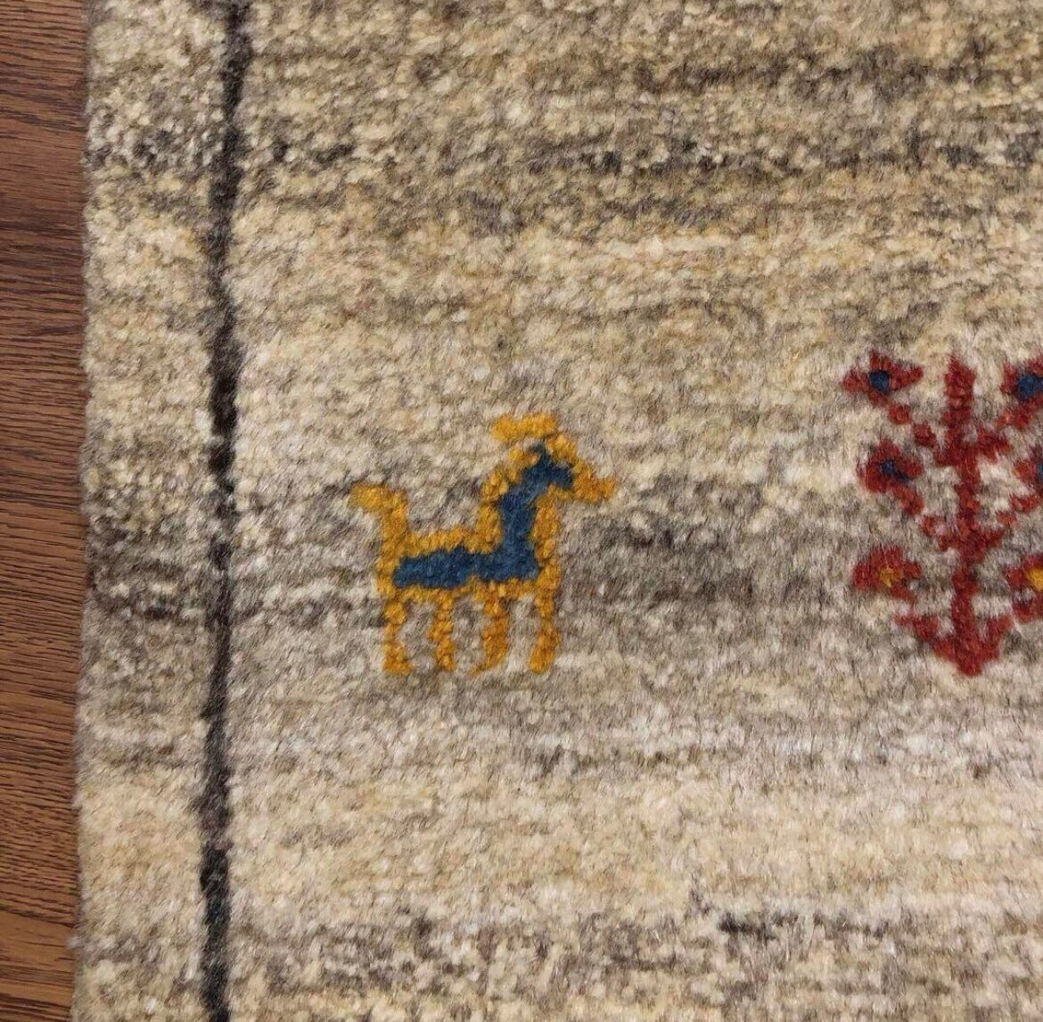 ペルシャギャッベ( ギャベ )ラグ ベッドサイド 廊下 ランナー No.8197 ペルシャギャッベ( ギャベ )ラグ ベッドサイド 廊下 ランナー No.GK