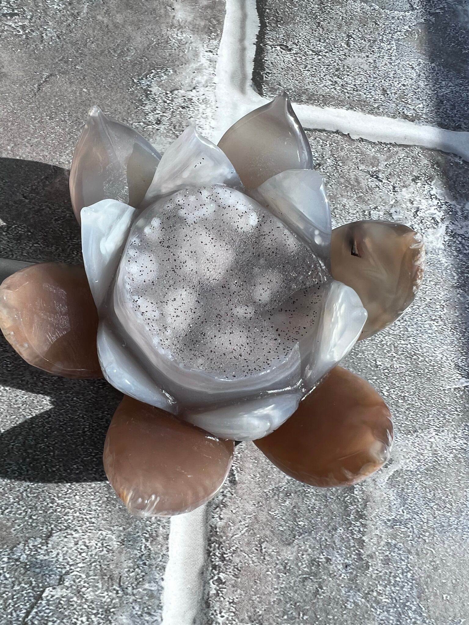 no.2 瑪瑙のお花 置き物