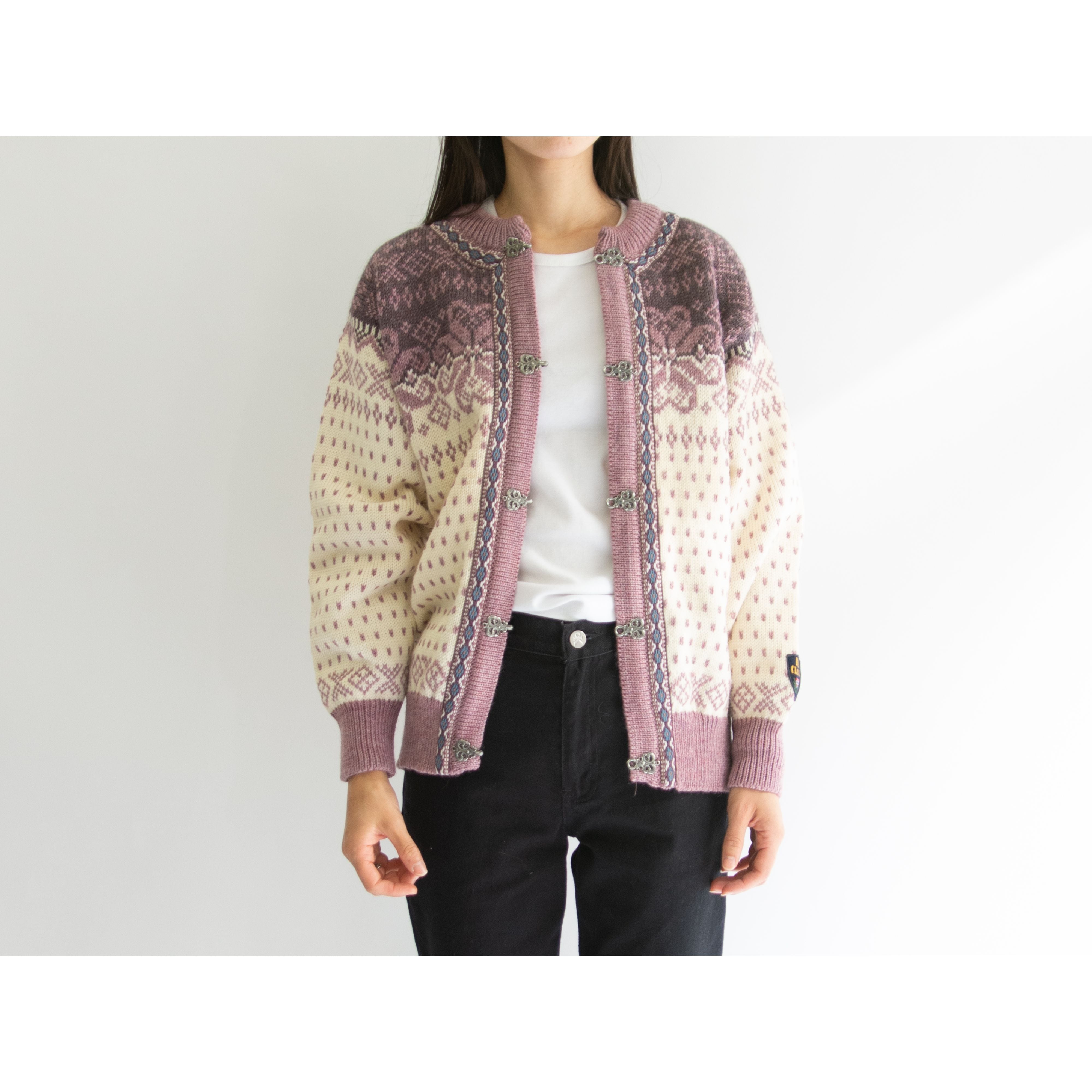 【DALE of NORWAY】100% Wool Nordic Cardigan(ダーレオブノルウェー ウールノルディックニットカーディガン セーター)