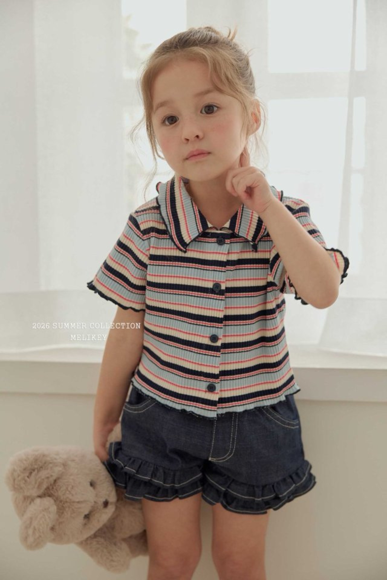 [MELIKEY] Sugar collar shirt (JS/JM) / [미라이키] 슈가카라티 (JS/JM)