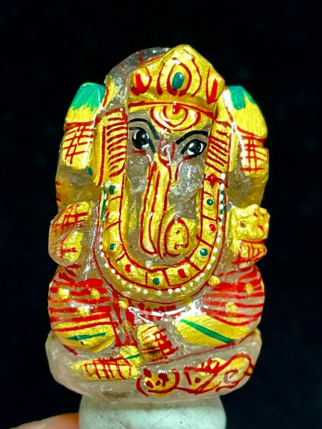 2) ミニ「スーパー・ガネーシャ」マニカラン水晶