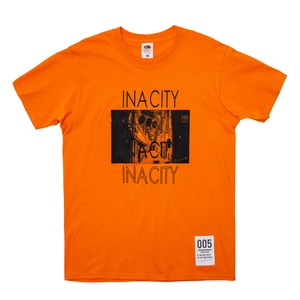 【INACITY APPAREL】伊那まちPHOTOTシャツ　YURAKUGAI　テキサスオレンジ