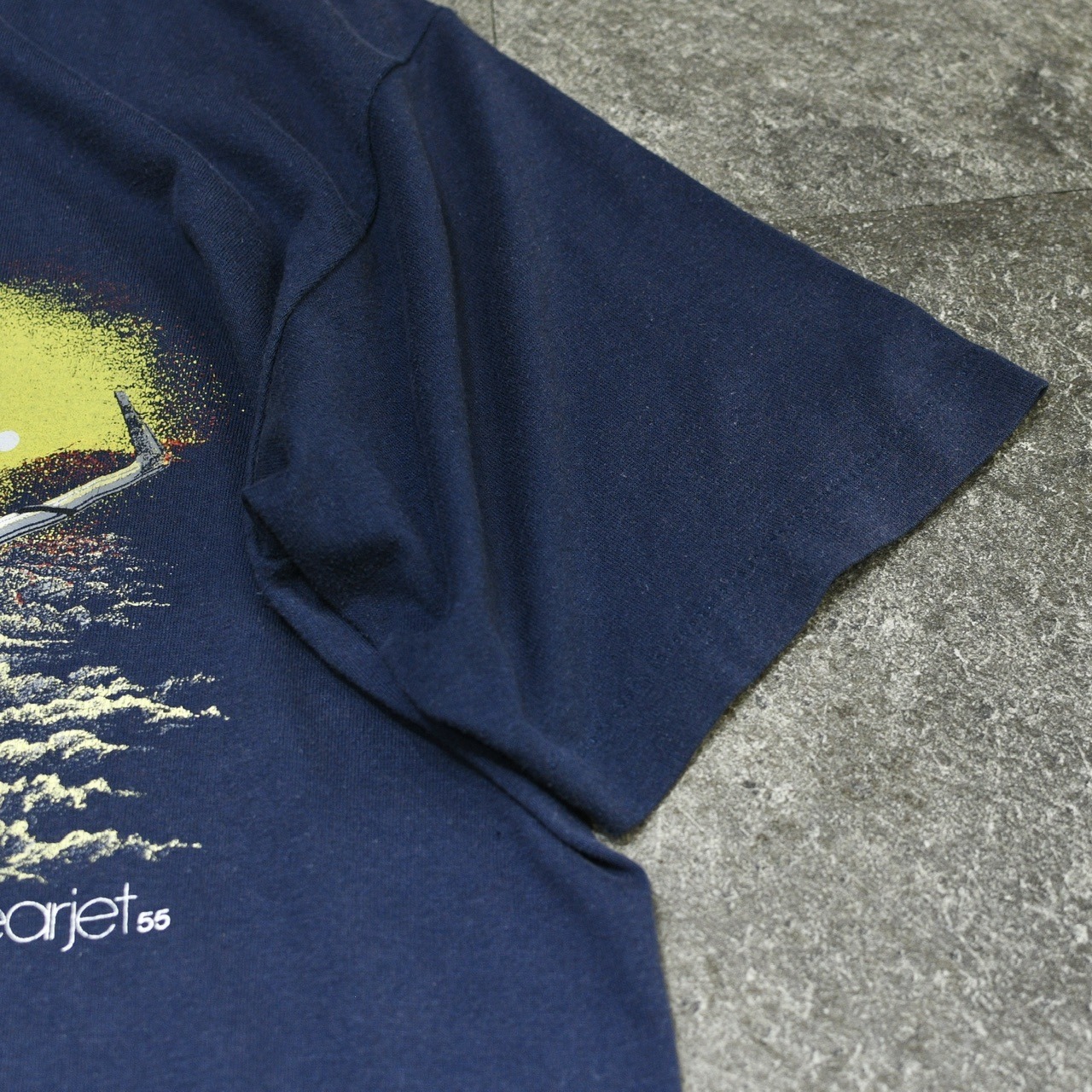 90's fade Gates Learjet55 print tee