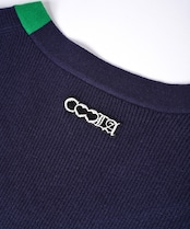 【直営店限定ITEM】バイカラーVネックニットカーディガン (NAVY) CQ-47122H