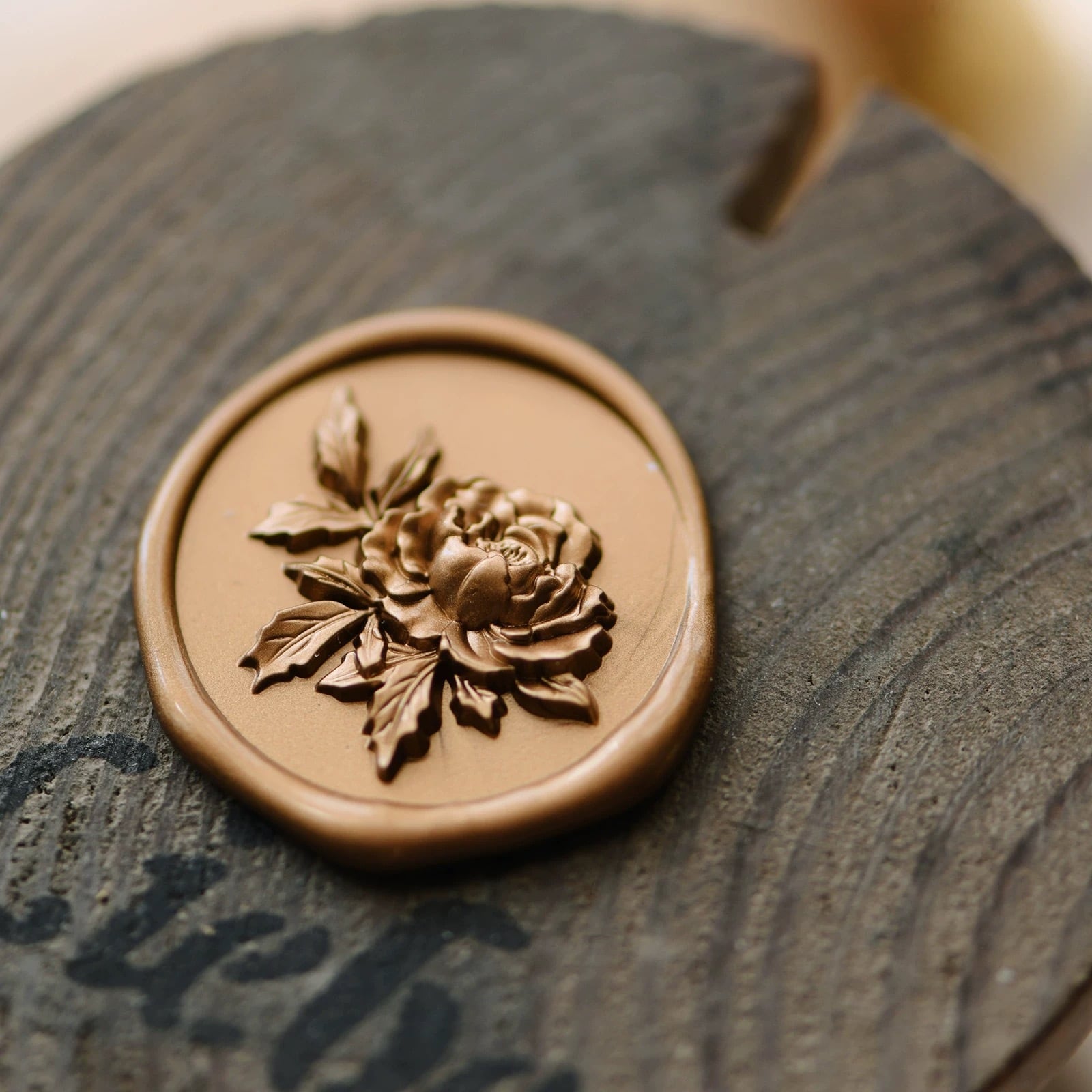 m.peony シーリングスタンプ SELECT】Wax seal stamp │ Peony【25mm】 | シーリングスタンプ