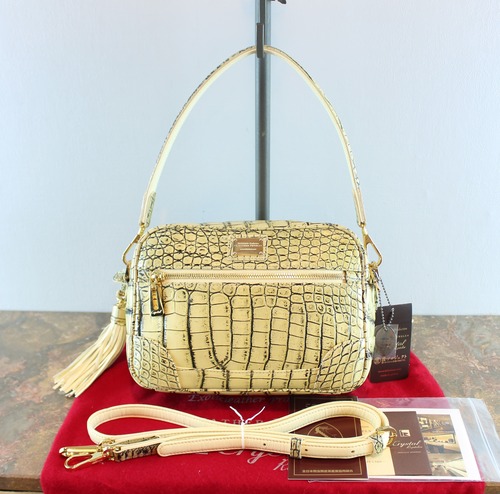 LEATHER JEWELS CRYSTAL REPTAILS JRA MARC CROCODILE LEATHER 2WAY SHOULDER BAG/レザージュエルスクリスタルレプテイルズJRAマーククロコダイルレザー2wayショルダーバッグ