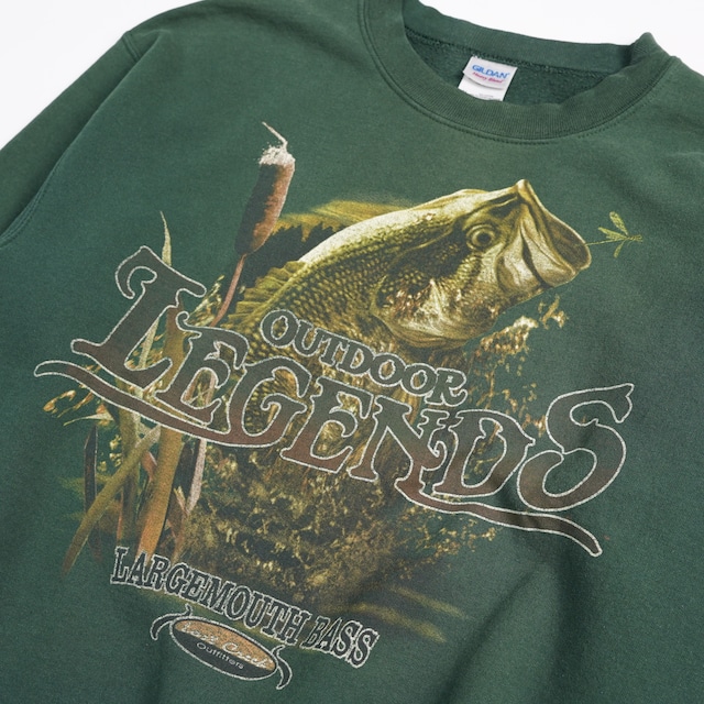 USED / Sweat / Largemouth Bass / Forest Green