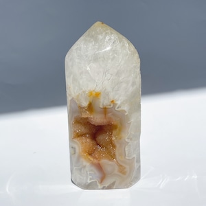 アゲート×クリアクォーツ ジオードタワー33◇ Agate × Clear Quartz ◇天然石・鉱物・パワーストーン