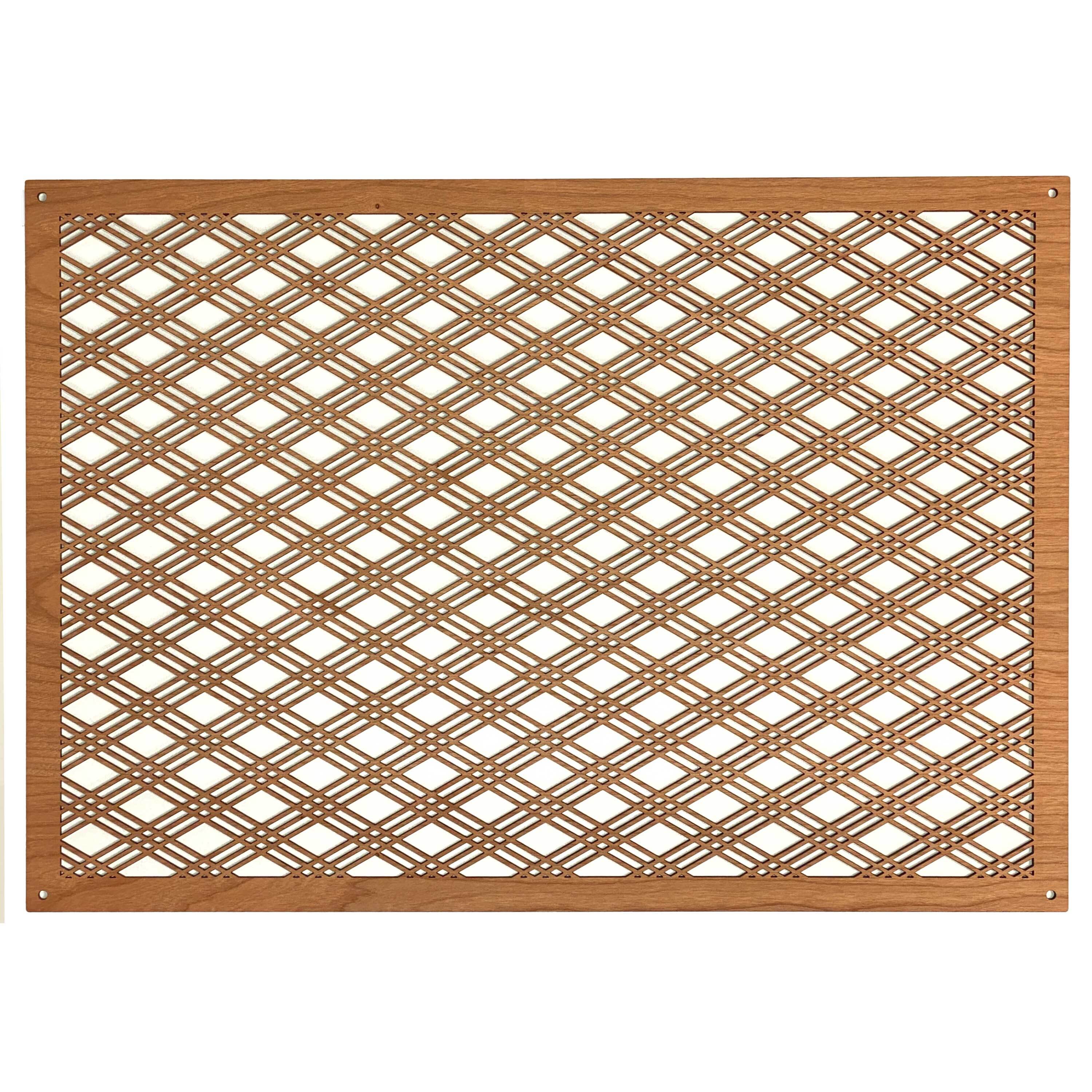 三重菱A2サイズ【 組子細工 和モダン WOODウォールアート プレゼント