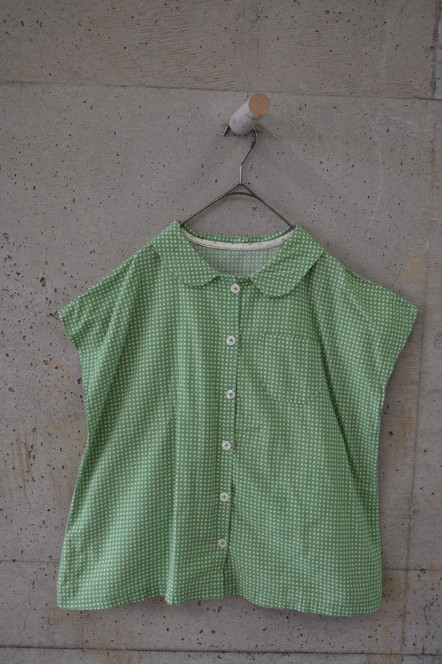 Rose embroidered square neck blouse