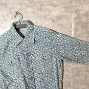 【奇跡】エイチバーシー ウエスタンシャツ 50s 総柄 花柄 美品 即購入歓迎
