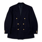 SIDNEY WINSTON シドニーウィンストン 金ボタン ダブル ブレザー テーラードジャケット 90-79-165 (AB4) /メンズ/濃紺/ネイビー