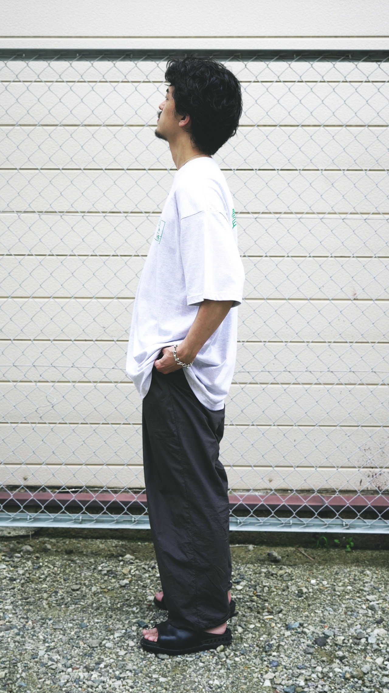 四畳半帝国半袖 Grey / Green