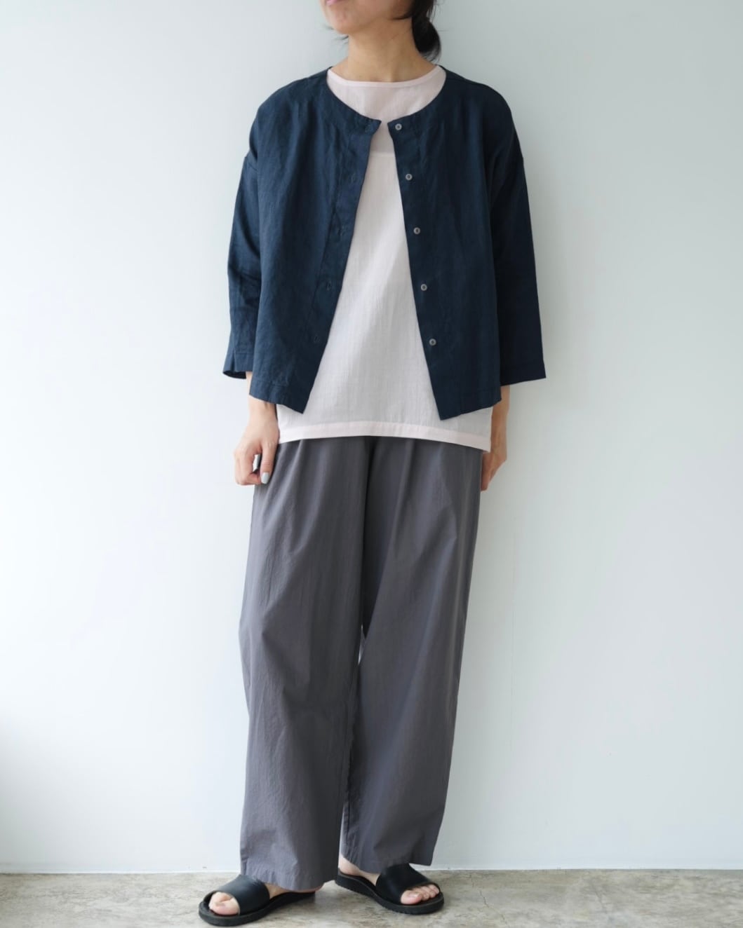 fog linen work リネン カーディガン エレナトップ アルドアーズ fog linen work リネンカーディガン'エミール' | Vie