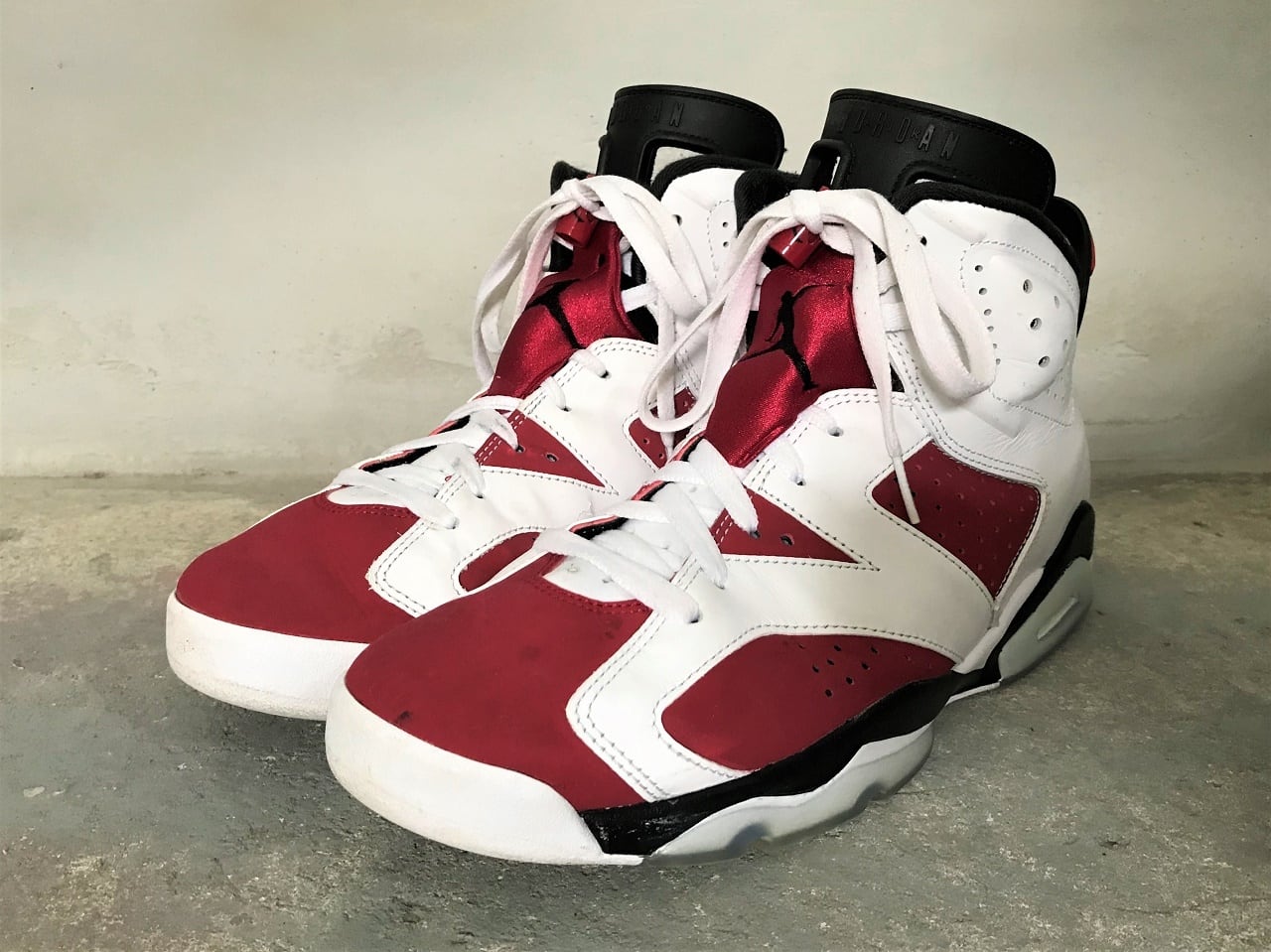 2021 NIKE AIR JORDAN 6 RETRO "CARMINE" BLACK/WHITE-CARMINE