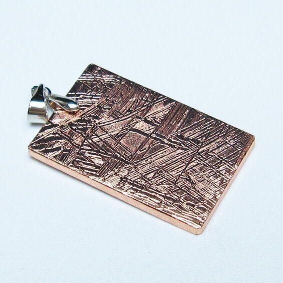 ギベオン ペンダント 隕石 メテオライト ピンクゴールド 一点物 おまかせ便 112-13500