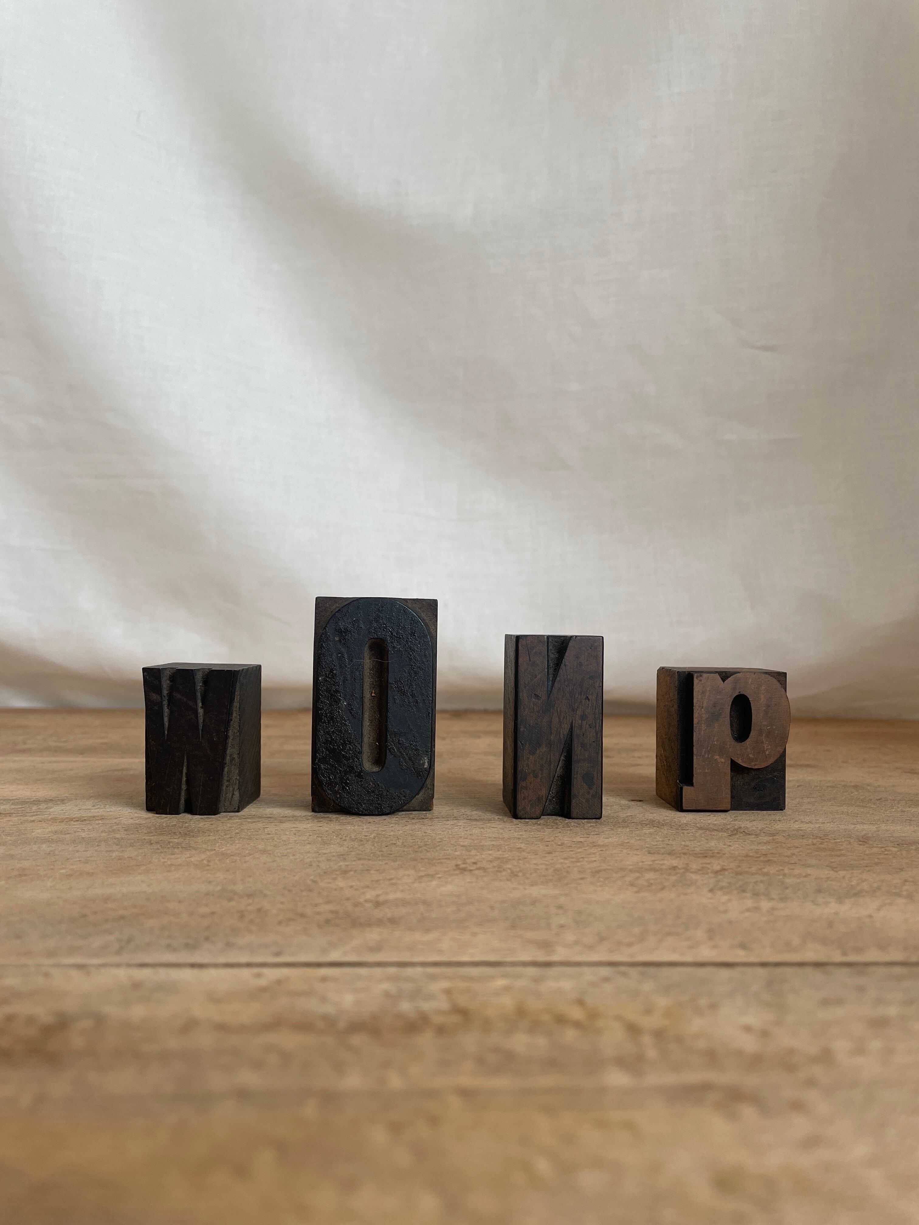 ヴィンテージ 文字スタンプ4set