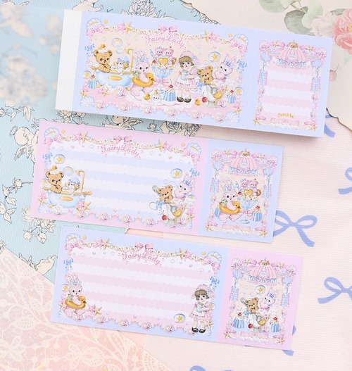 新作予約☆FL780 ｜Fairylady【奶油泡泡入场券】チケット型 メモ帳