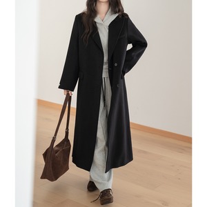 ノッチドラペルロングチェスターコート CO3502