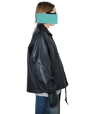refomed "CCU LEATHER FORMAN JACKET"〔BLACK〕"