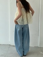 【新作5％OFF・3日間】Sha-Sha Flower Tops_2colors