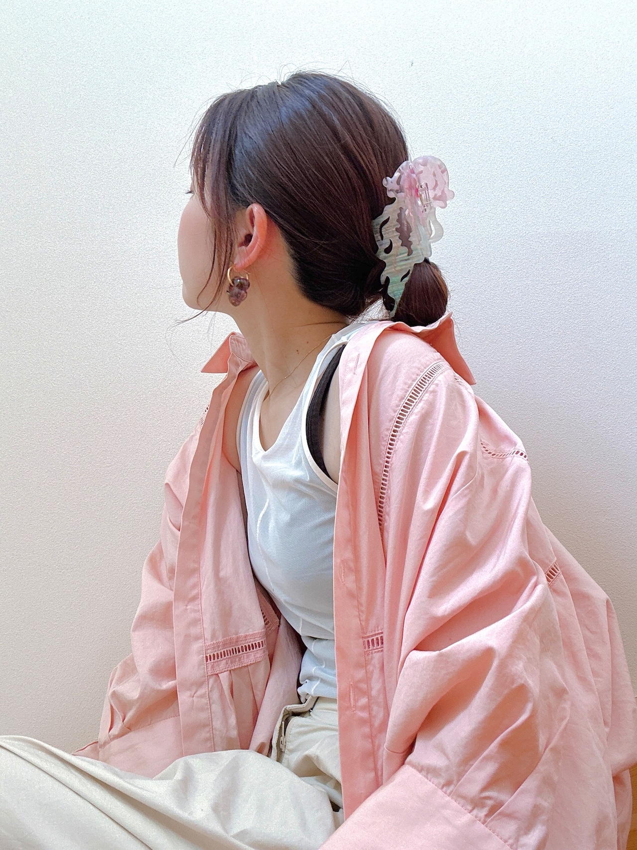 クラゲのヘアクリップ