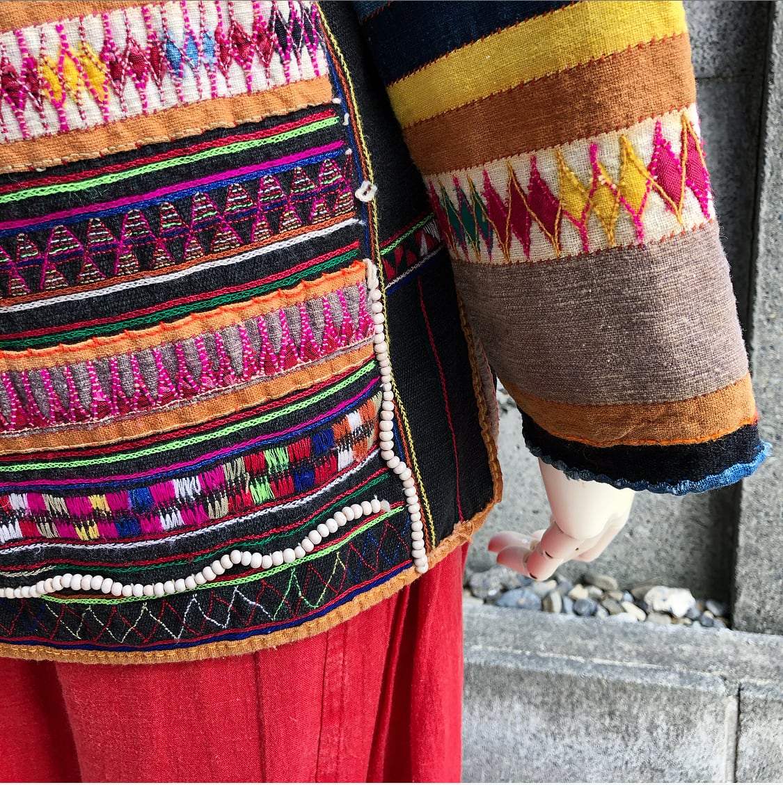 素晴らしい作品です手織りのジャケット　タイ山間民族