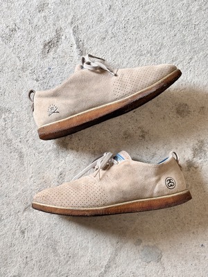 RANSOM by adidas Originals × STUSSY/PLAIN CS STUSSY/2011年/27.5cm/スウェードシューズ/ベージュ/スニーカー/トリプルネーム/ステュ－シ－コラボ/アディダス