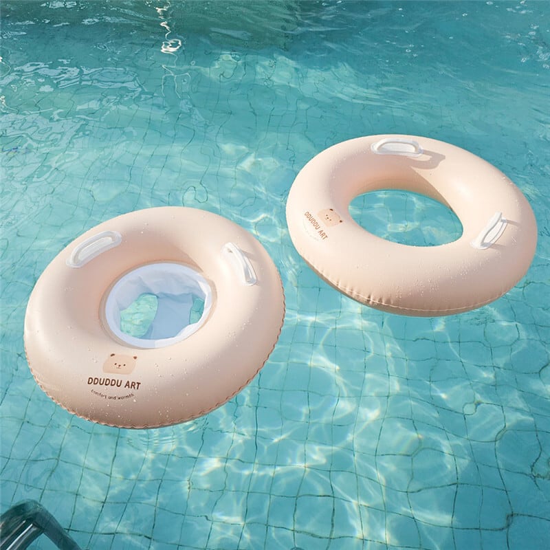 巨大浮き輪 ブルー ツヤあり 155cm フロート 空気ビニール風船