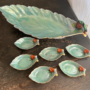 大正アンティーク　日本陶器會社のセロリ皿セット