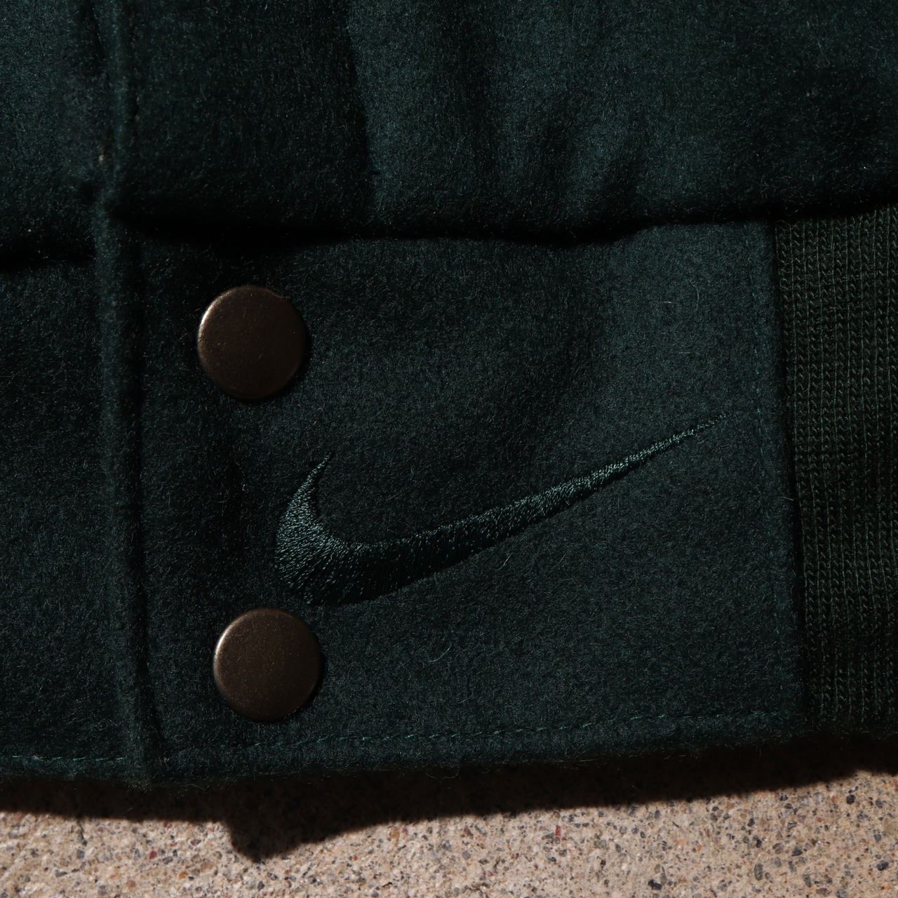 新品 NIKE スタジャン XL 80s 90s ナイキ レザー ジャケット 緑