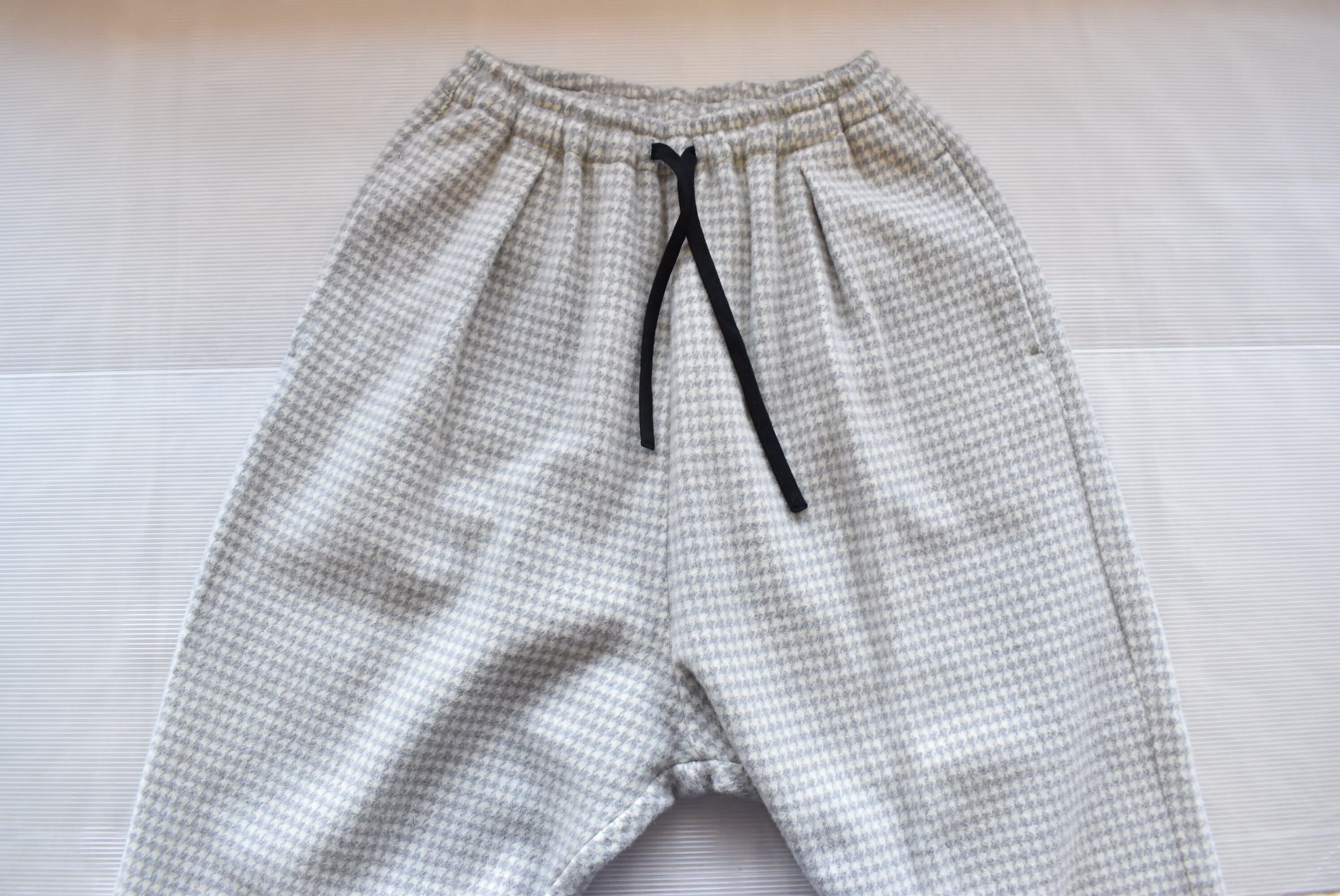 River WOOL CHECK PANTS GREY | rasikufuku