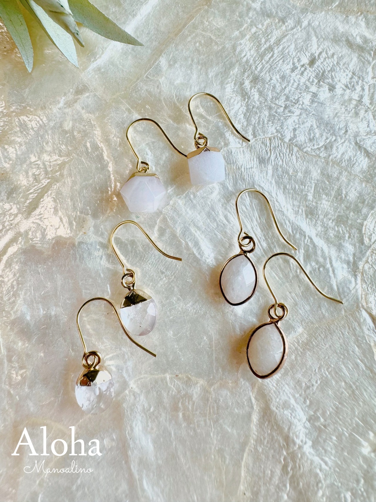 Natural stone earrings(天然石ピアス、イヤリング)