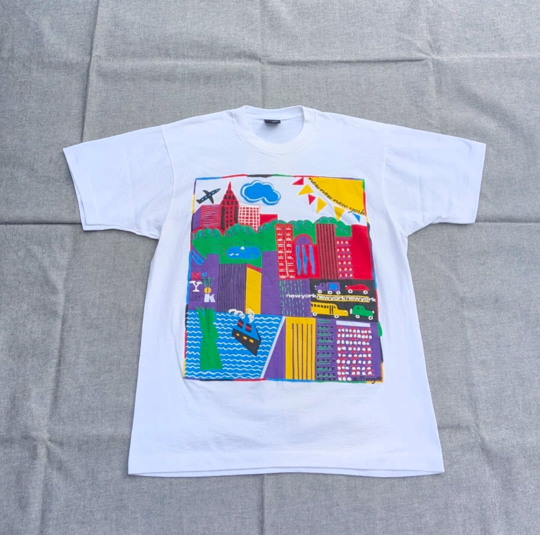 90s newyork art print tee 小岩店