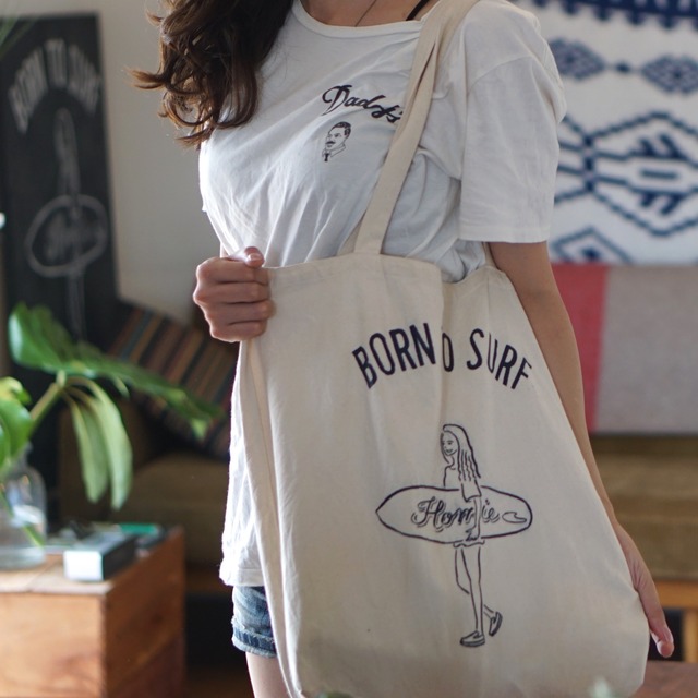 TOTE BAG_BORN TO SURF