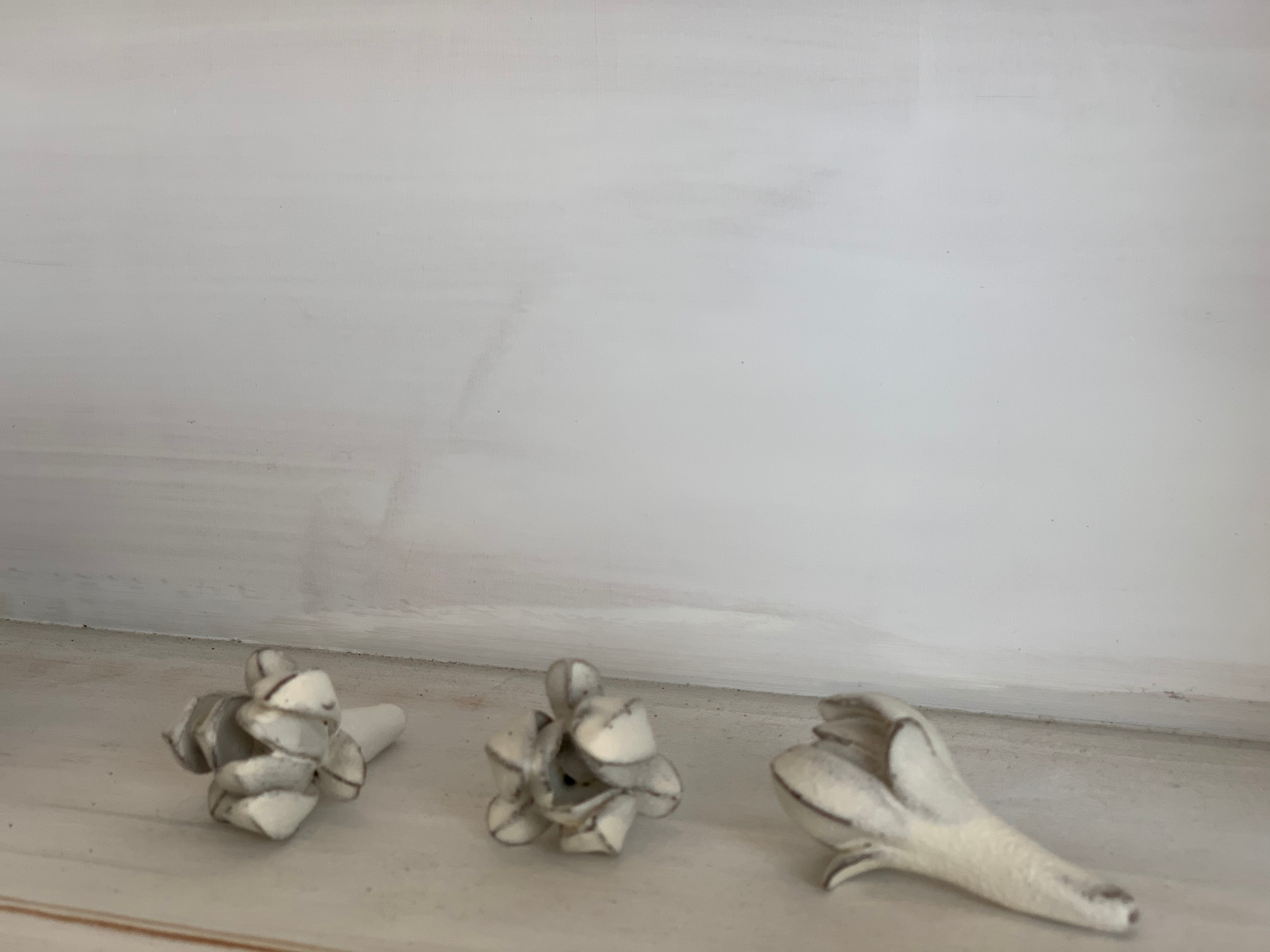 花の箸置き(白)