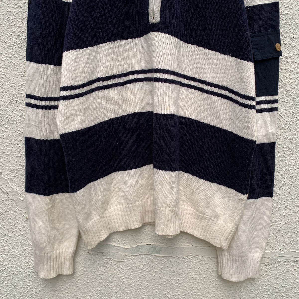 liz&co. ハーフジップ コットン ニット セーター レディース L 