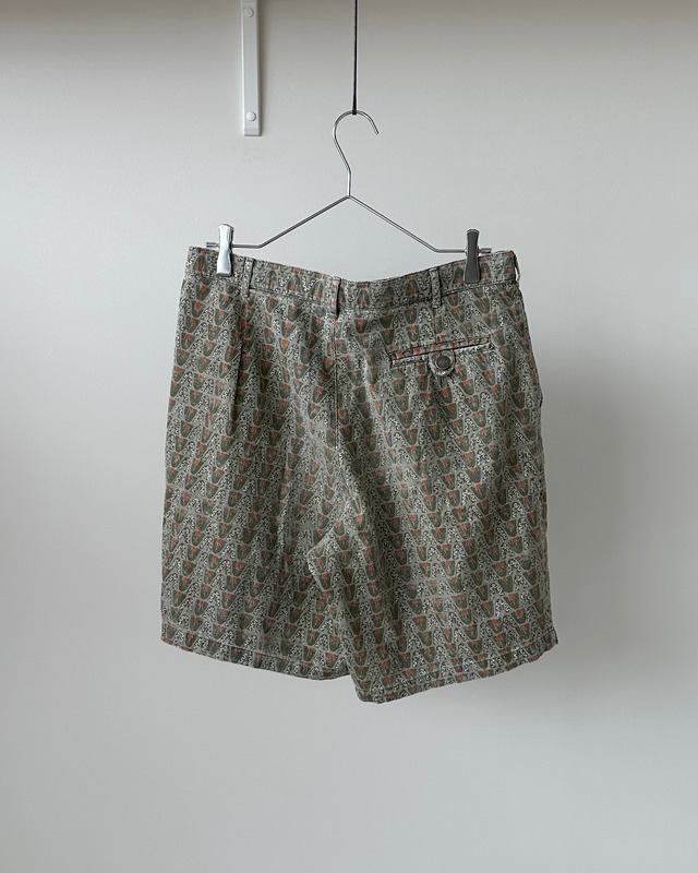 -Stussy- Vintage 80s Print Shorts made in USA