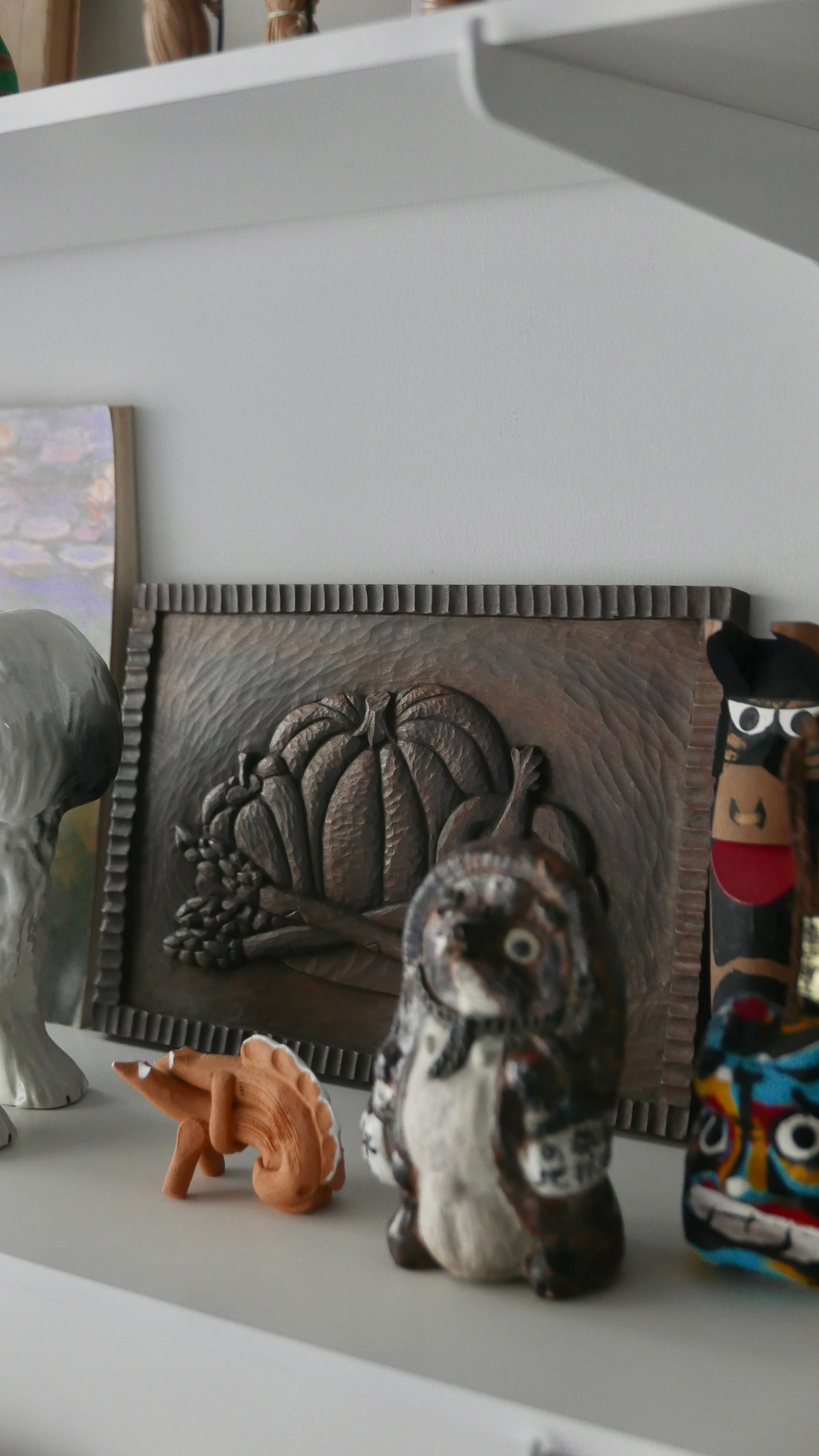 wooden relief , vegetables