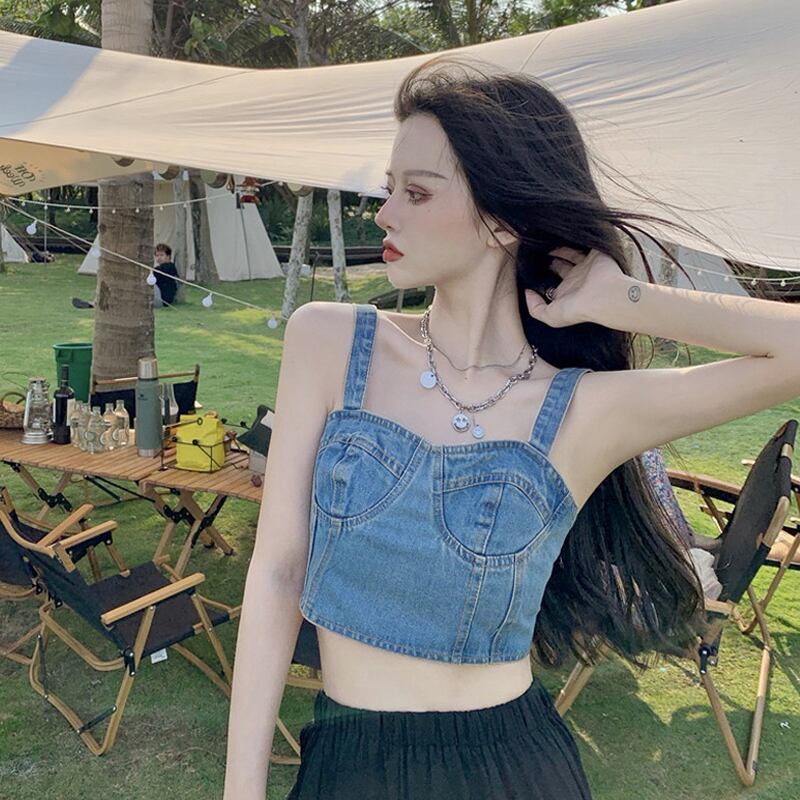 サマーレッドショートノースリーブトップス 夏物 スーパーモール87273715676