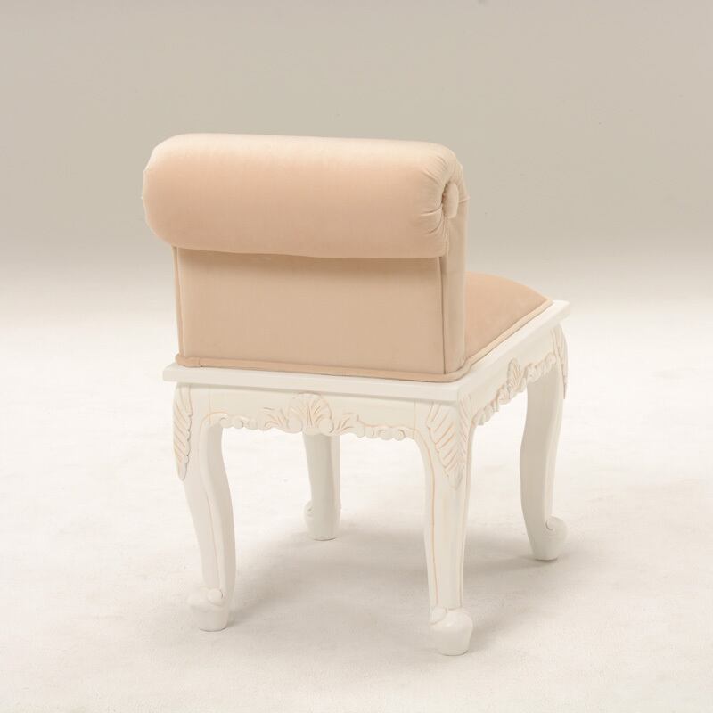 送料無料【新品】 アンティーク風 スツール ヴィオレッタシリーズ ヴィオレッタシリーズ スツール (アンティークホワイト) | kinoki