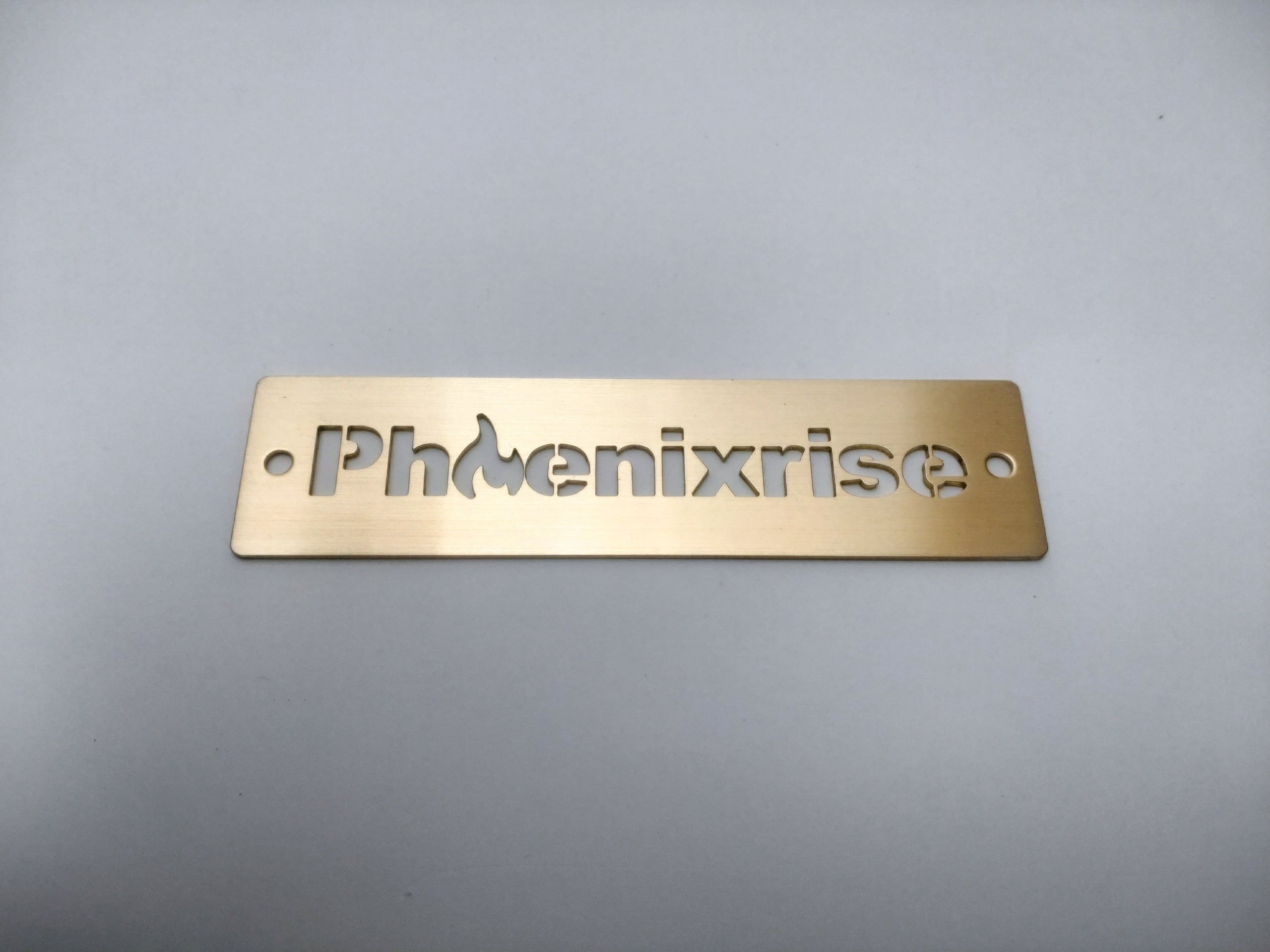 LOGO01Br]ロゴプレート真鍮 | Phoenixrise
