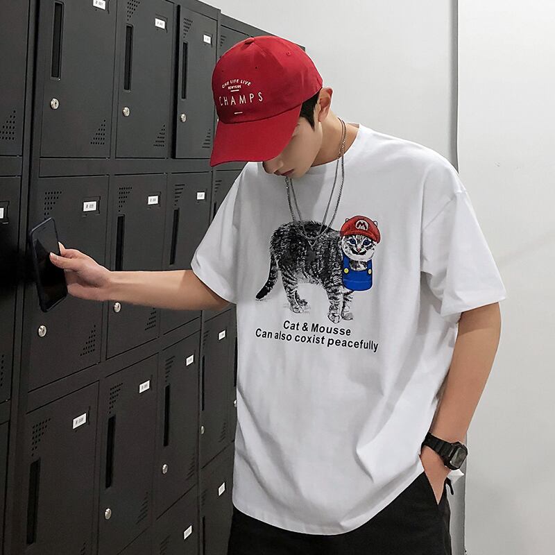 全3色 Tシャツ カットソー プリント カジュアル おしゃれ