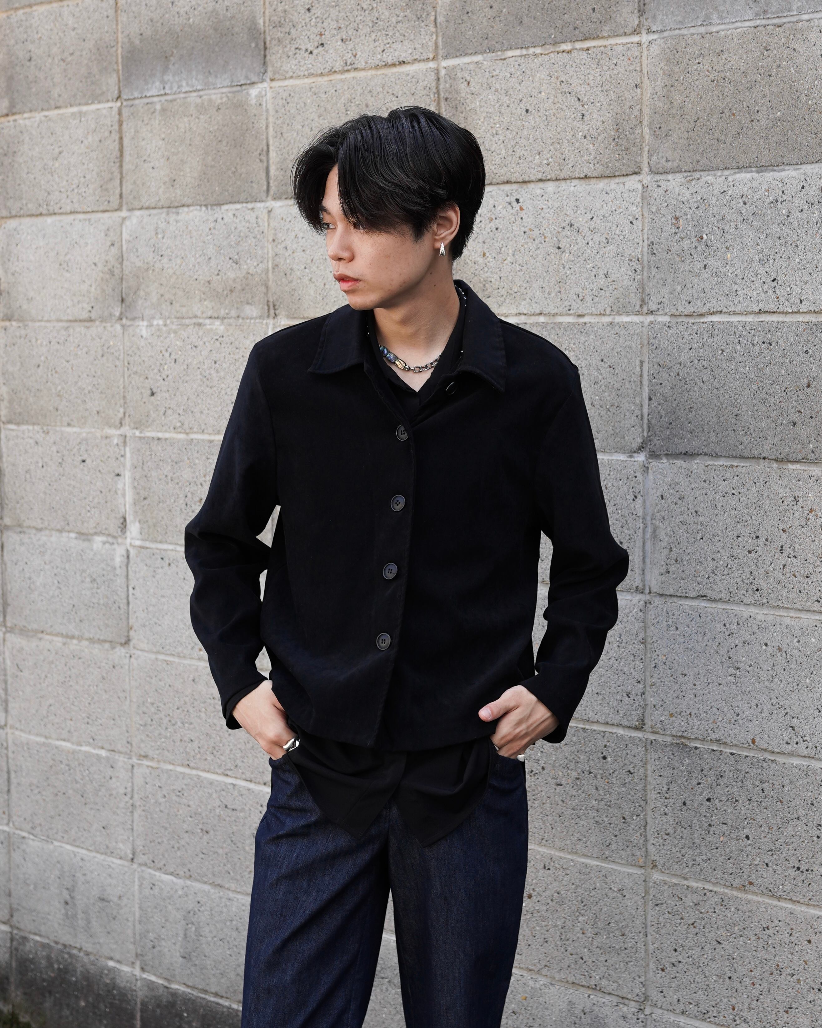 a*s様 BLACKBARRETT by NEIL BARRETT 黒シャツar Neil Barrett zip-up short-sleeve Shirt | Black | FARFETCH