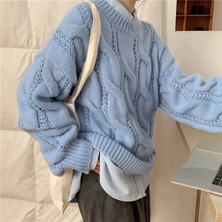 ケーブル編みニット　AJ1079-1977