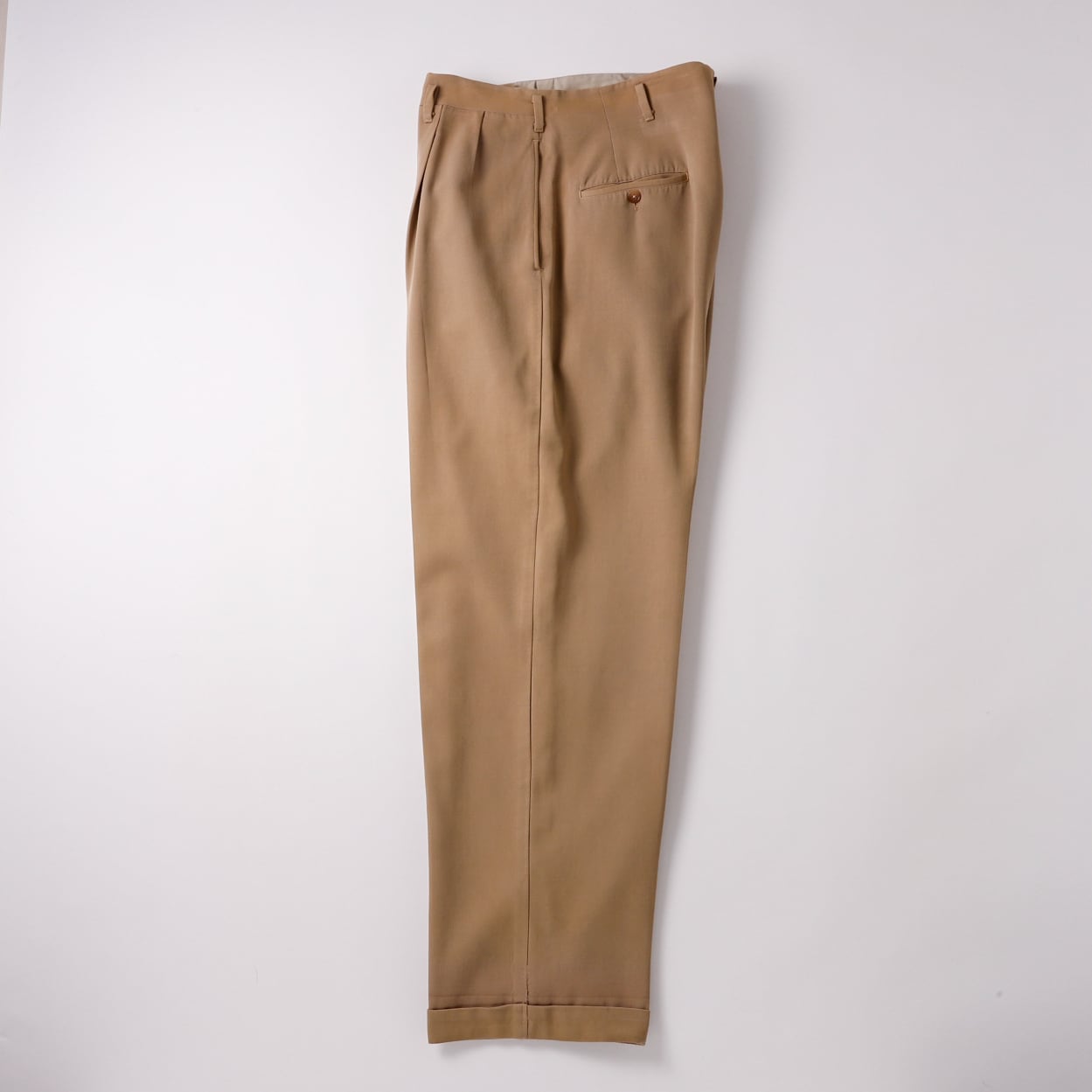 極美品】50s special vintage pants rayon gabardine trousers beige