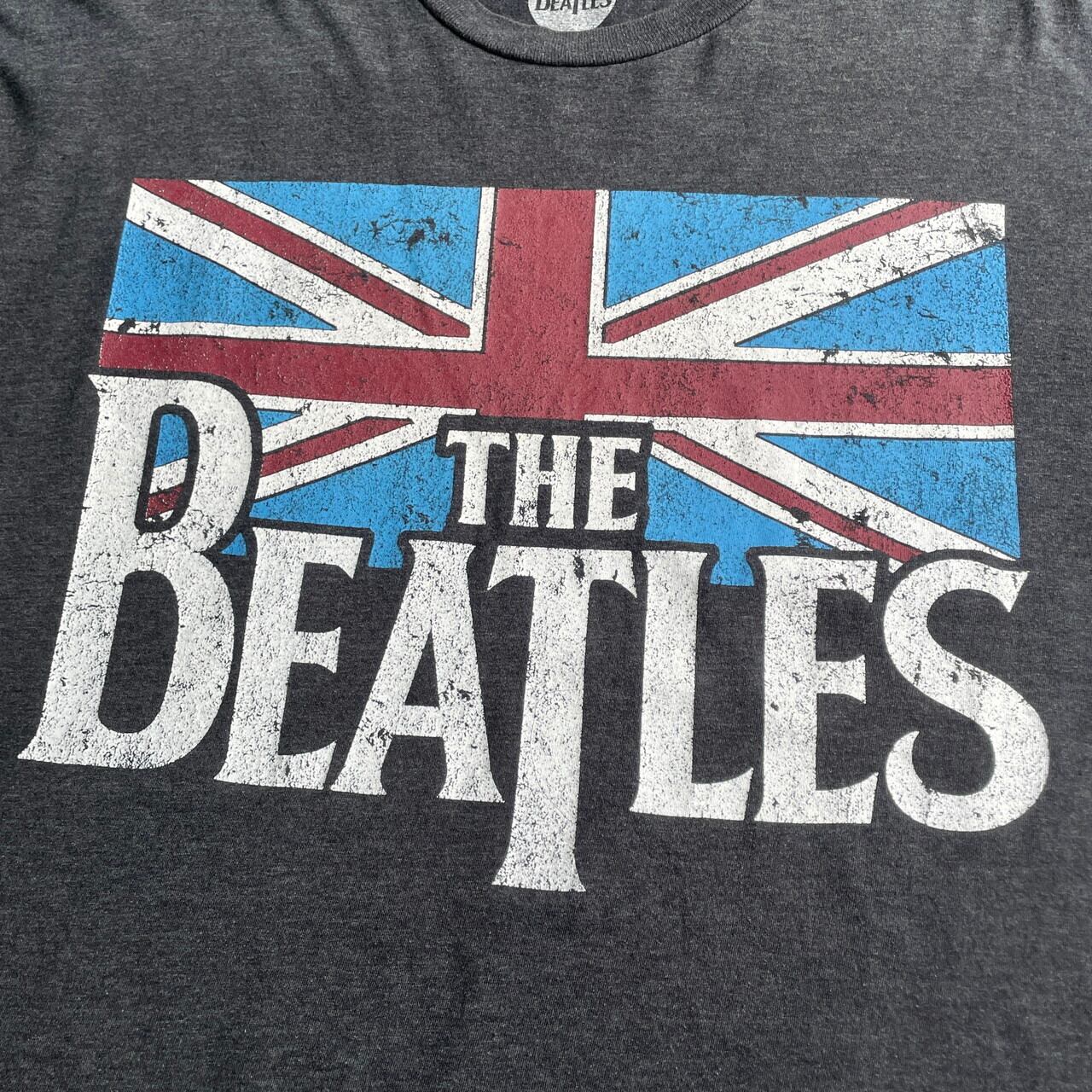 THE BEATLES ビートルズ ユニオンジャック ロゴプリント バンドTシャツ