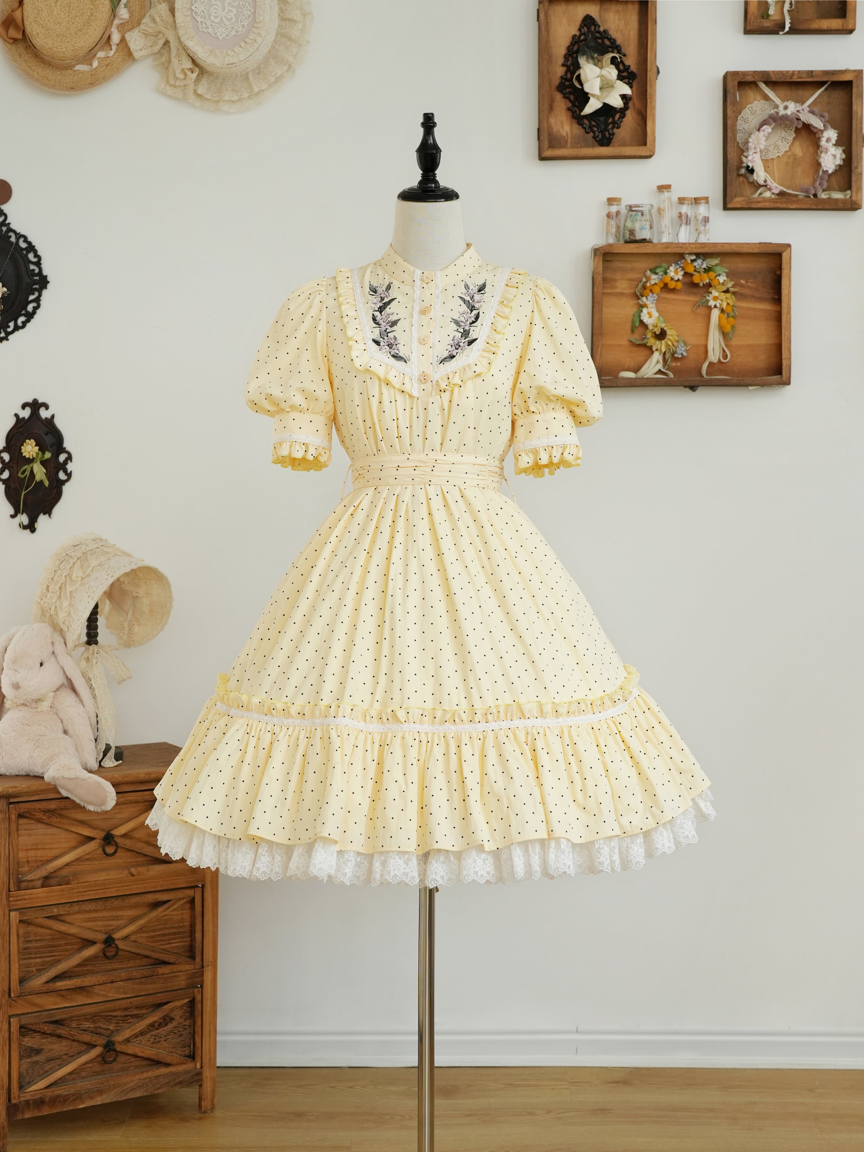 原宿店限定販売】ジャスミン パフスリーブワンピース | HoshibakoWorks