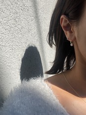 イヤーフックパールピアス
